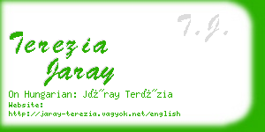 terezia jaray business card